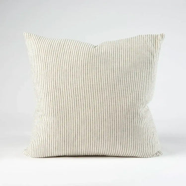 Marina Cushion - Off White / Pistachio Stripe